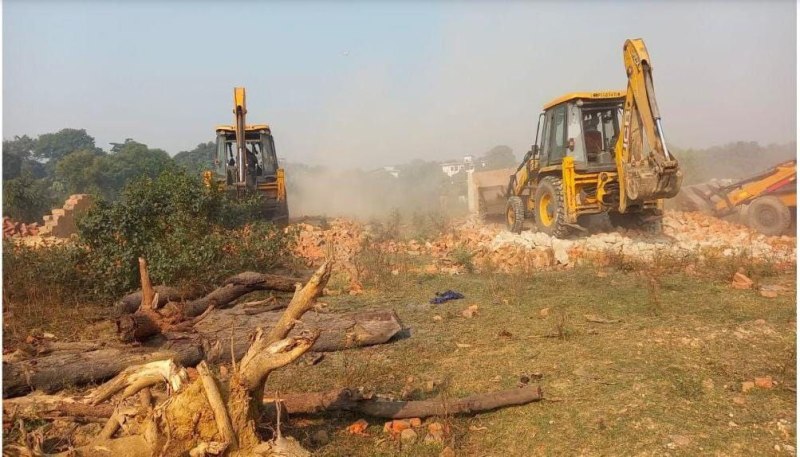 Singrauli police and administration took joint action