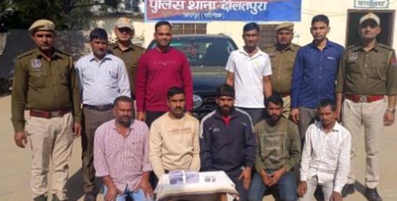 मणकसास के युवकों ने दौलतपुरा हाइवे पर की फायरिंग