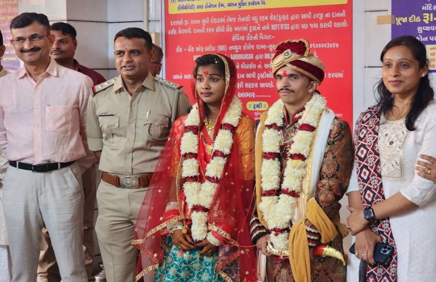 Surat/ एक विवाह ऐसा भी: मूकबधिर जोड़े की पुलिस ने करवाई शादी
