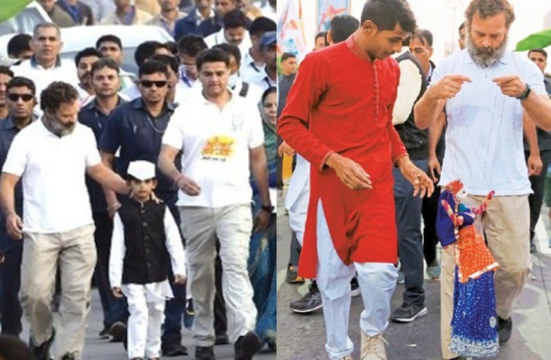 puppet dance in bharat jodo yatra