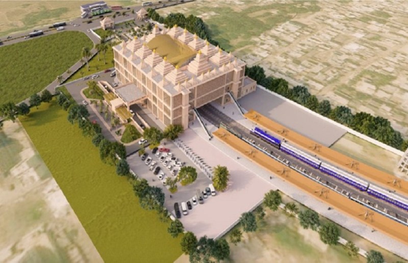 सोमनाथ मंदिर की वास्तुशिल्प डिजाइन पर बन रहा सोमनाथ रेलवे स्टेशन