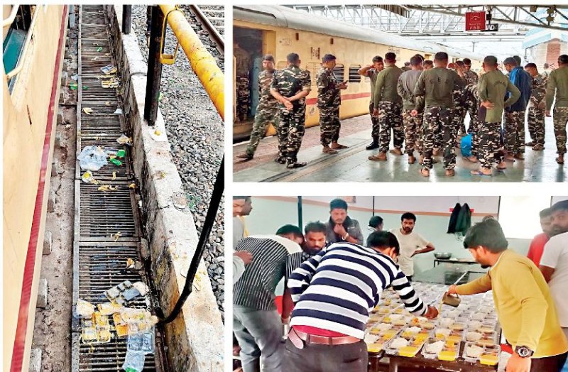 Uproar at Nagda railway station: When the food smelled, the army perso