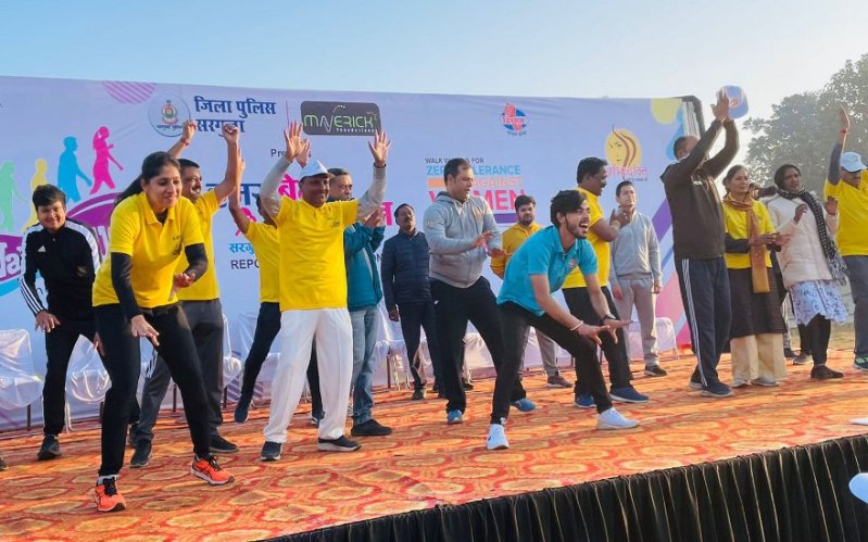 मंत्री टीएस, अमरजीत, विधायक, मेयर, आईजी-कलक्टर व एसपी ने किया जुंबा डांस