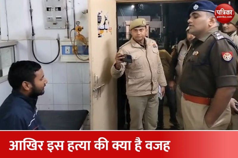 घायल से पूछताछ करते पुलिस अधीक्षक अनुराग आर्य
