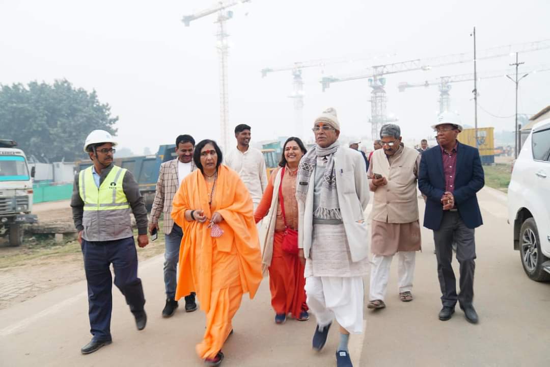 राम मंदिर को देख भावुक हुई साध्वी ऋतम्भरा ने कहा 500 वर्षों से बलिदानियों का संघर्ष हुआ साकार