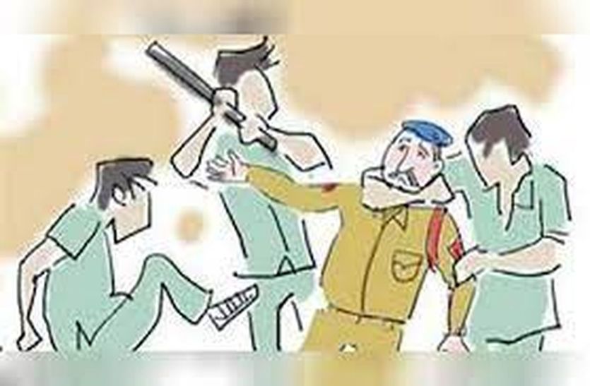 भारत जोड़ो की ड्यूटी में गए बीकानेर पुलिस के दल पर बड़ा हमला, कई जख्मी