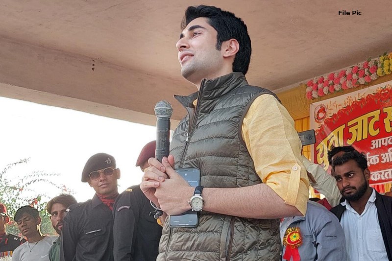 Gehlot minister Vishvendra son Aniruddh Bharatpur Tweet in news