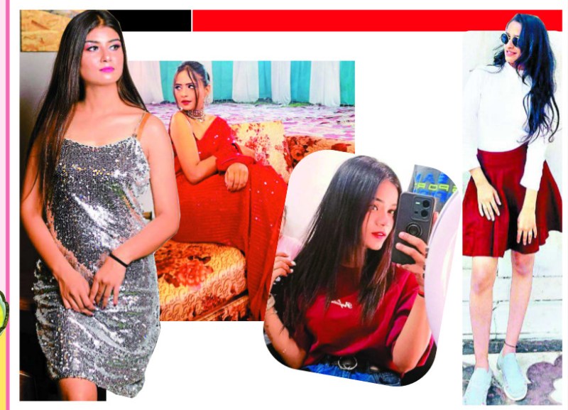 beautiful girls celebrate new year party