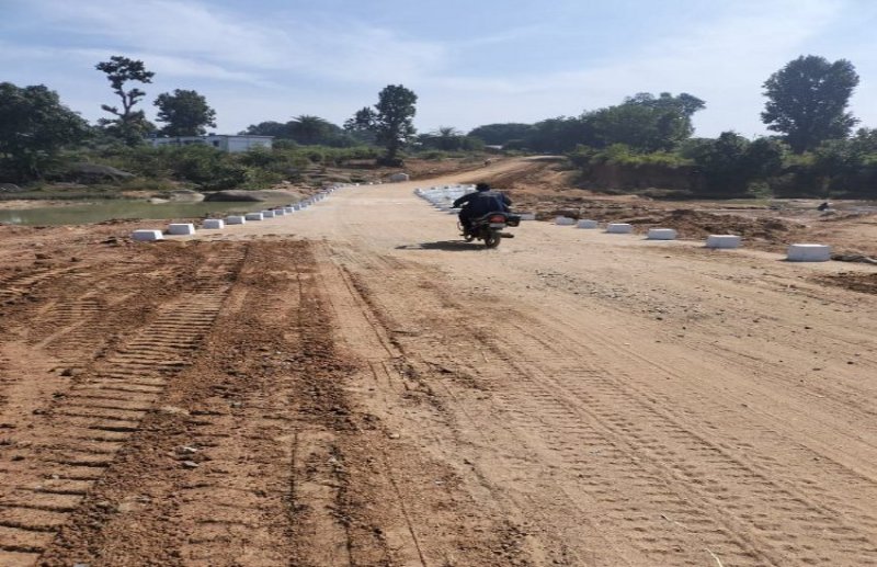 23 लाख रूपए की लागत से पूरा हुआ पुलिया निर्माण