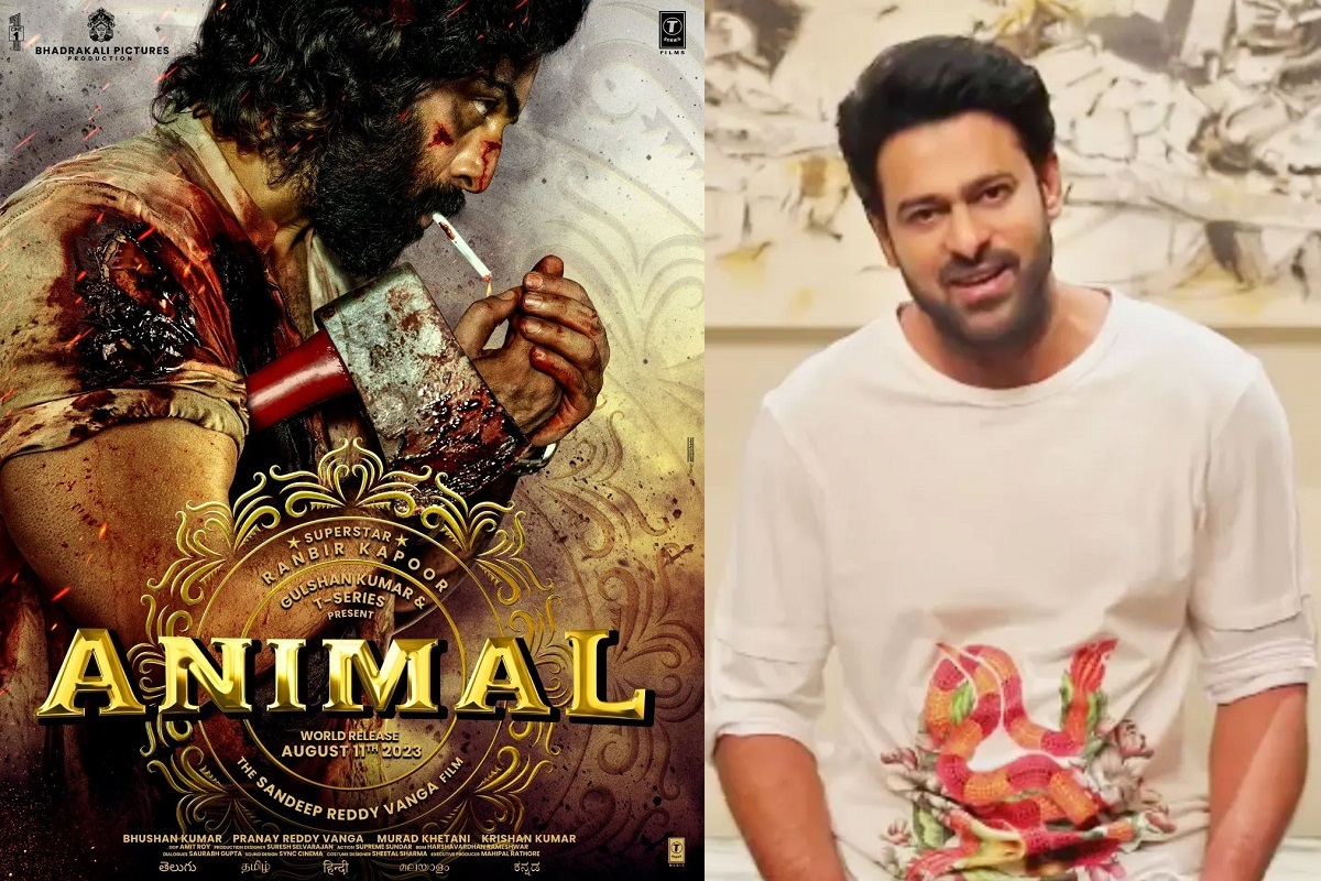 Prabhas reacts to Ranbir Kapoor's first look from crime thriller film 'Animal', calls him 'superstar'