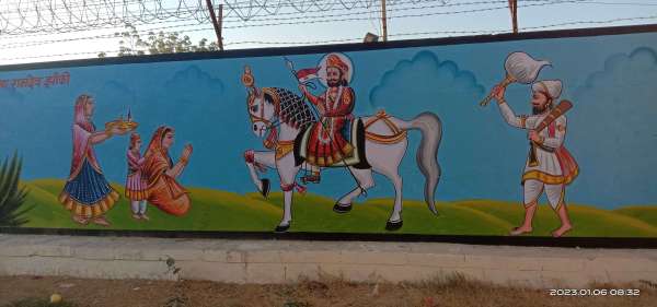 जैसलमेर के नेहरू पार्क में थ्री डी आर्ट पेंटिंग