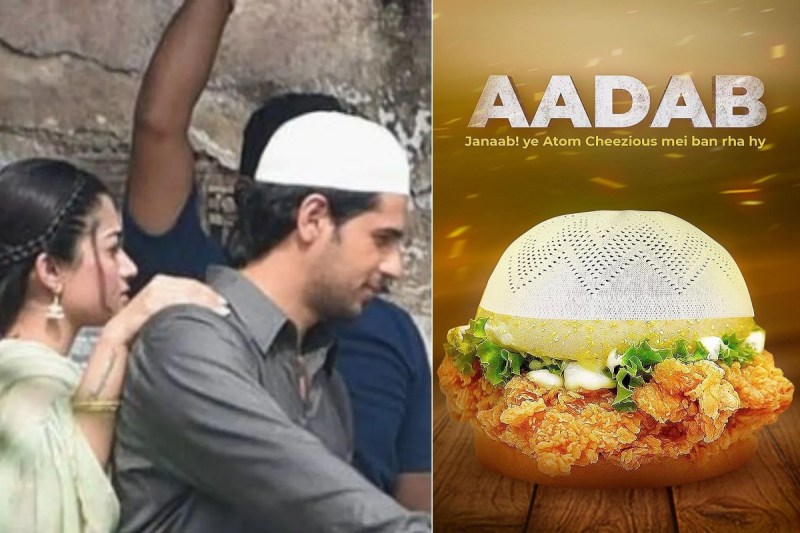 Sidharth Malhotra Mission Majnu being trolled fiercely in Pakistan, wearing a cap to the burger said - 'Aadab'