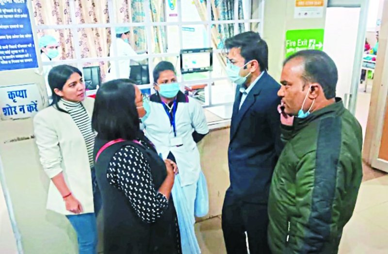 टीम ने अस्पताल के हर कोने में जाकर बारीकी से निरीक्षण किया