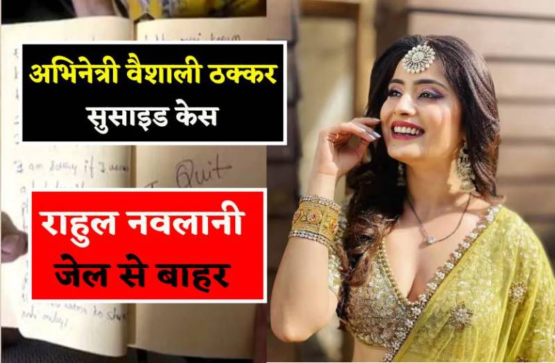 अभिनेत्री वैशाली ठक्कर सुसाइड केस-राहुल नवलानी आया जेल से बाहर