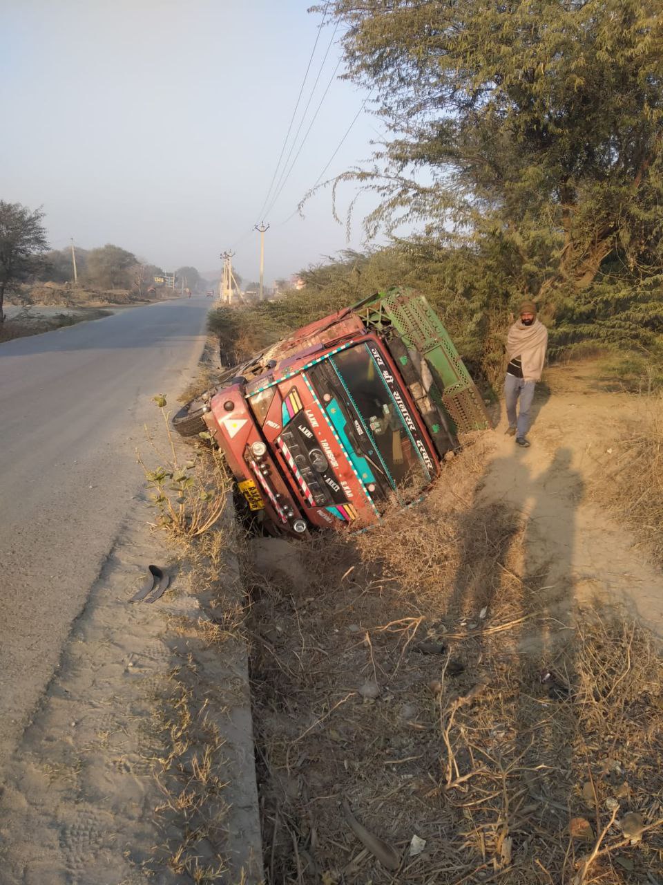 Story With VIDEO: अनियंत्रित होकर बकरों से भरा ट्रक खाई में गिरा, एक युवक की मौत, तीन गंभीर घायल