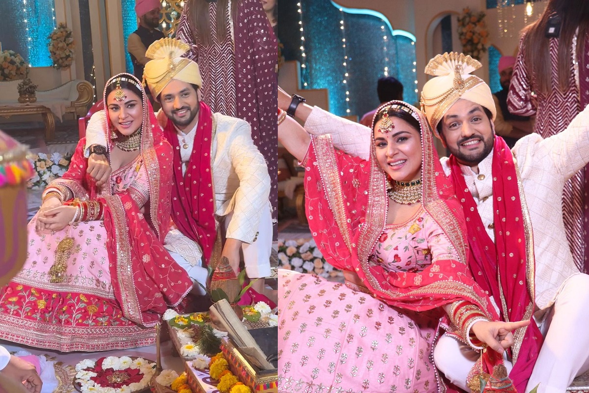 Kundali Bhagya actress Shraddha Arya is happy on her 10th on-screen wedding, shared photos from set