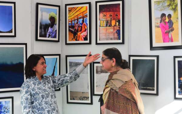 Live demonstration of the dying Dogra art at the art fair
