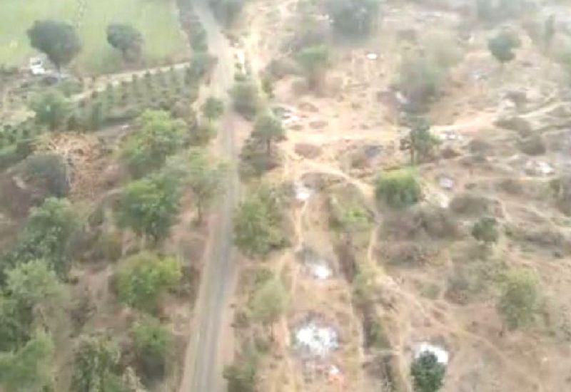 Villagers protest to save forest