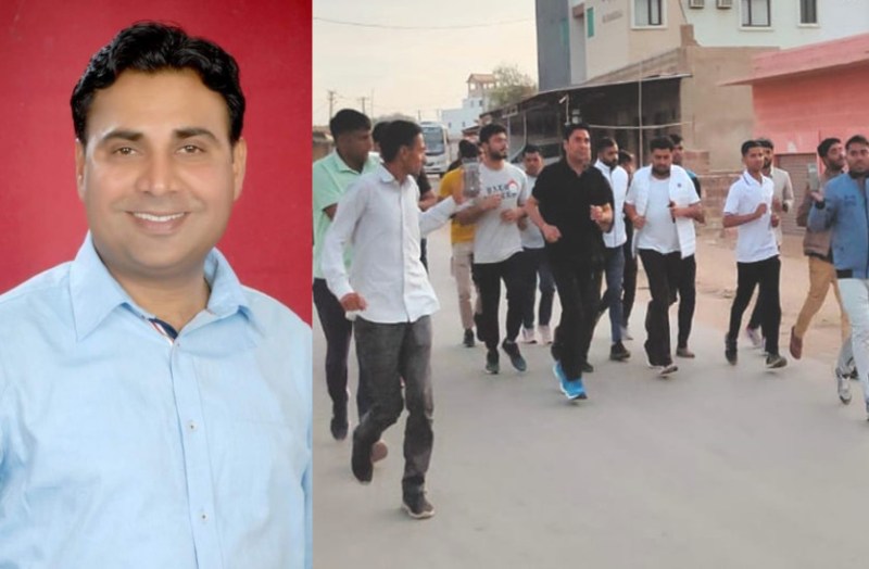 Rajasthan Behror MLA Baljeet Yadav running for farmer Youth demand