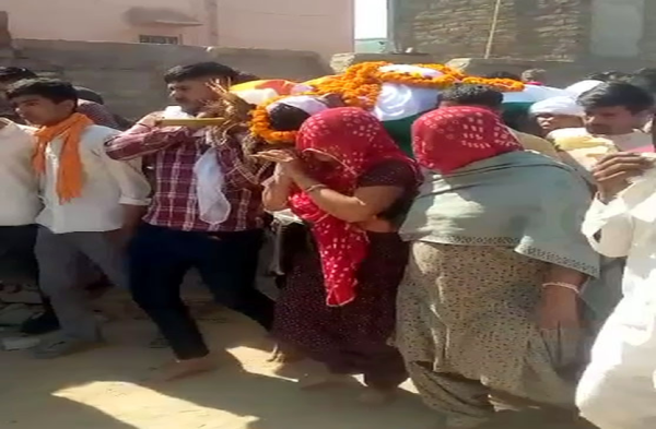 Patrika photo gallery: BSF jawan on leave dies suddenly