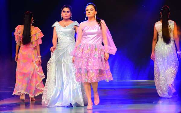 Indo western culture realized in fashion show