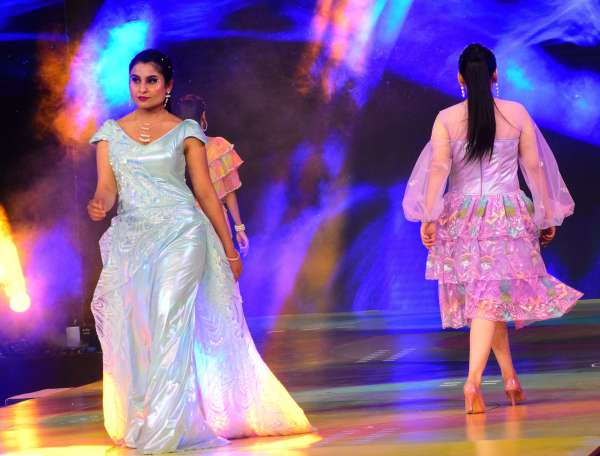 Indo western culture realized in fashion show