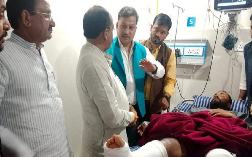 Rod attack on BJYM mandal president