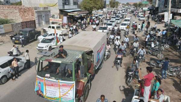 शहीद हवलदार भारमल ईनाणियां की देह पंचतत्व में विलीन