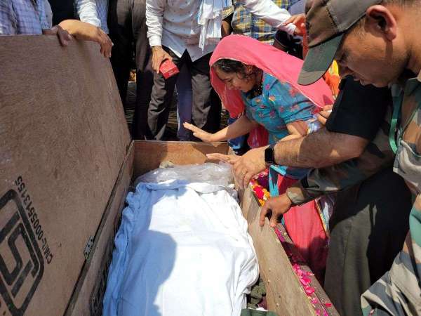 शहीद हवलदार भारमल ईनाणियां की देह पंचतत्व में विलीन