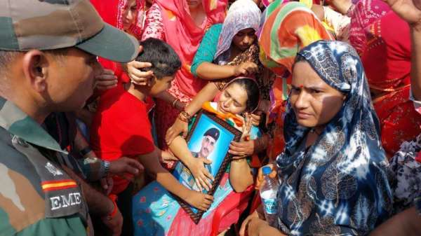 शहीद हवलदार भारमल ईनाणियां की देह पंचतत्व में विलीन