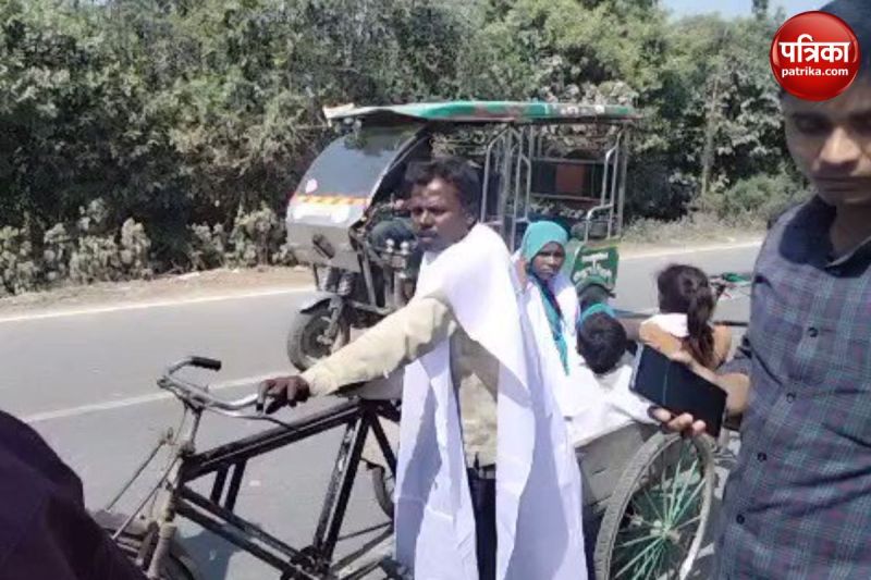 Couple wearing shroud to meet cm yogi