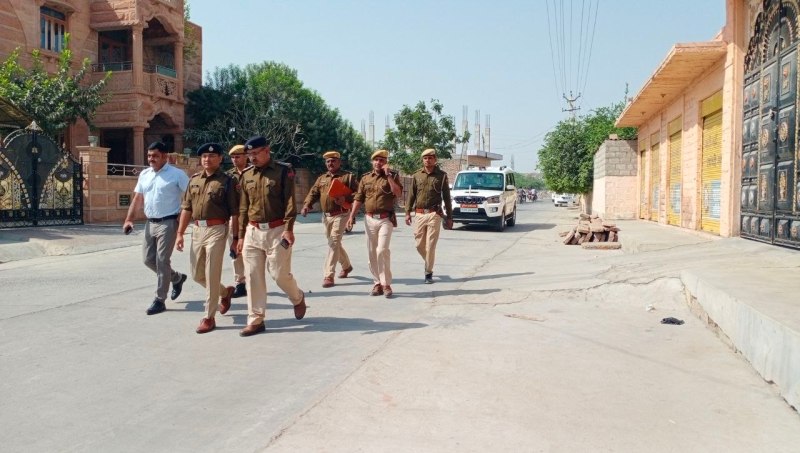 पुलिस अधीक्षक ने घटनास्थल का मौका मुआयना किया