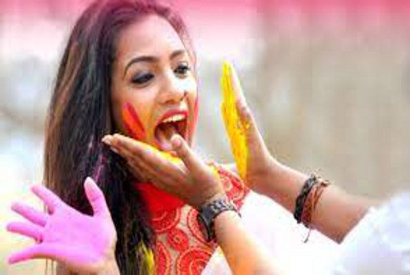 Newly bride holi