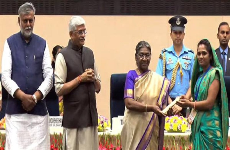 मध्यप्रदेश की तीन महिलाओं को मिला स्वच्छ सुजल शक्ति सम्मान