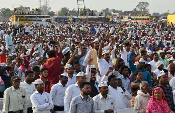 रायपुर। हजारों कार्यकर्ता सम्मेलन में  शामिल हुए।