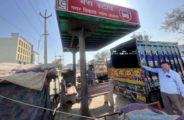 All the bus stops of the city are suffering from plight