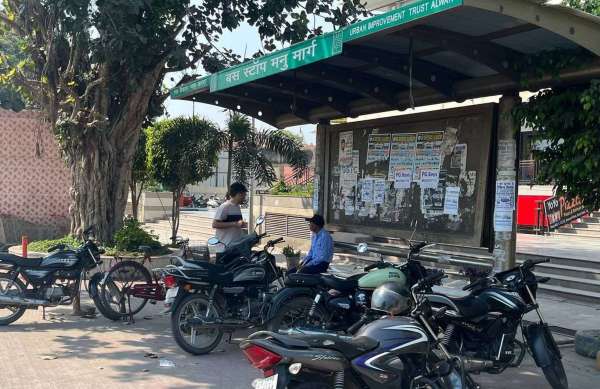 All the bus stops of the city are suffering from plight