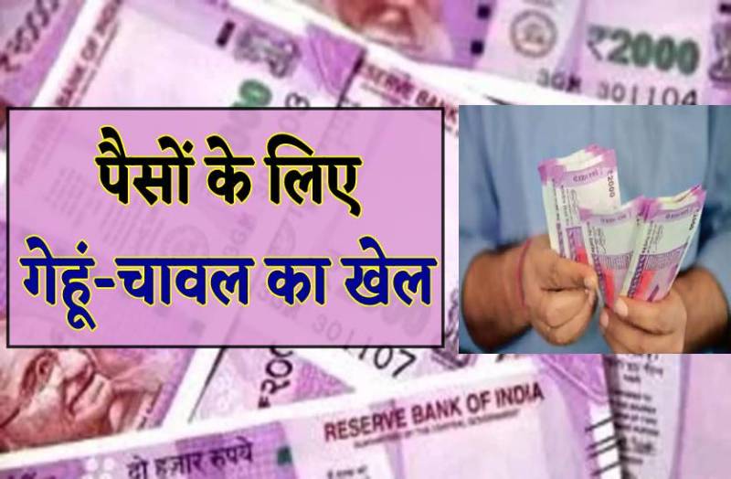 मोटी कमाई के लिए कर रहे गेहूं-चावल का बड़ा खेल, बोरी के बोरी अनाज हो रहा गायब