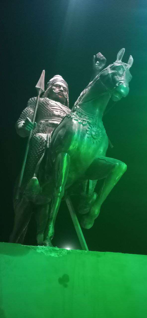 आदर्श स्टेडियम में महाराणा प्रताप की 16 फीट ऊंची प्रतिमा स्थापित