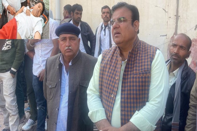 Rajasthan Bikaner Nokha MLA Biharilal Bishnoi Car Accident incident