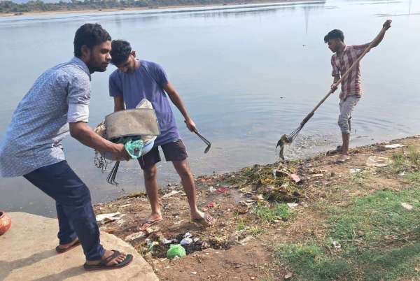 जय हो समिति के नर्मदा घाट स्वच्छता अभियान का 173वां सप्ताह