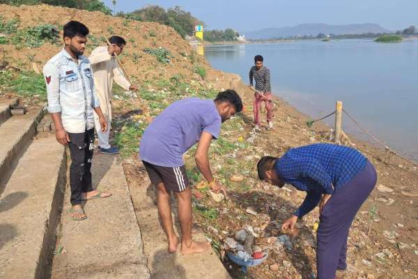 जय हो समिति के नर्मदा घाट स्वच्छता अभियान का 173वां सप्ताह