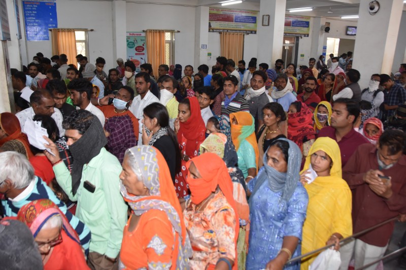 patient queues hospital in Bhilwara