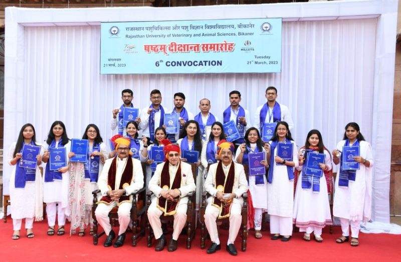 राजस्थान पशुचिकित्सा और पशु विज्ञान विश्वविद्यालय का दीक्षांत समारोह आयोजित