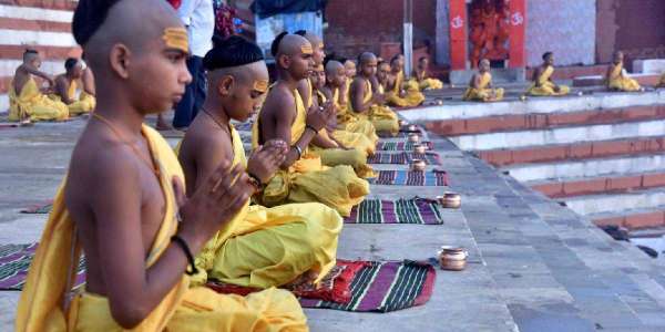 काशी के केदारघाट पर विधिवत किया गया नव संवत्सर का स्वागत