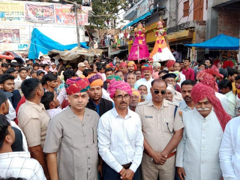 सूरौठ की गणगौर की सवारी में झलकता जयपुर का अंदाज