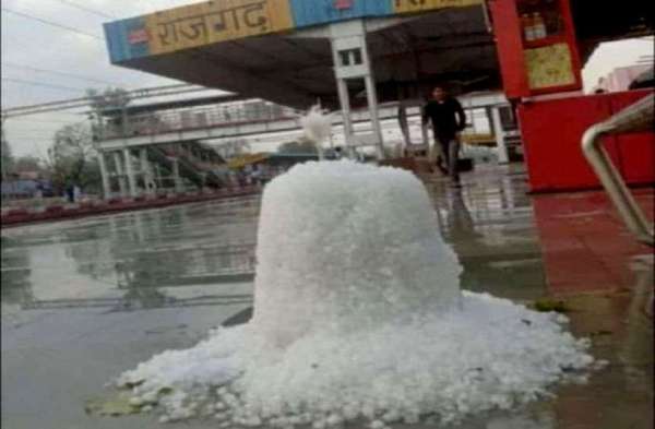 hailstorm in alwar rajasthan