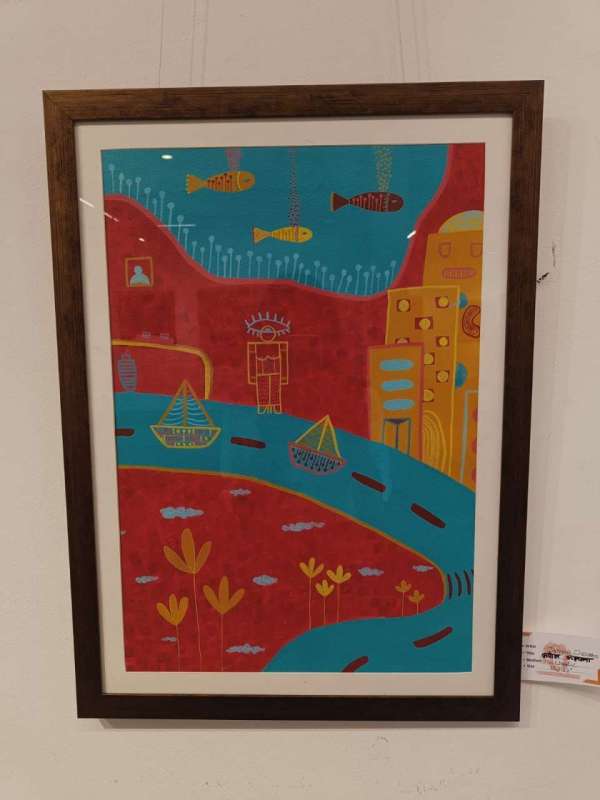 देखें फोटोे: कलाकारों के आर्टवर्क में समर वेकेशन के दृश्य और चिटिंयों से बनी बाईक व रोड़ लाइट