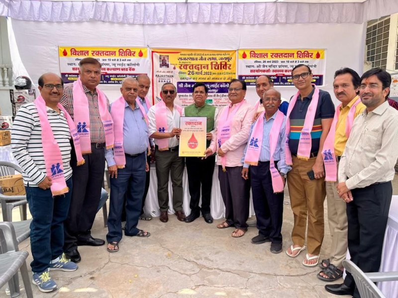 रक्तवीरों ने जनेसवार्थ दिखाया जज्बा