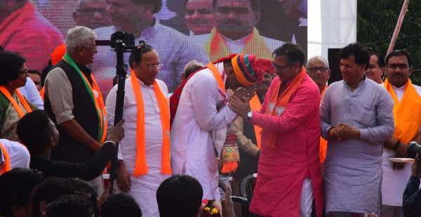 BJP state president CP Joshi's swearing-in ceremony
